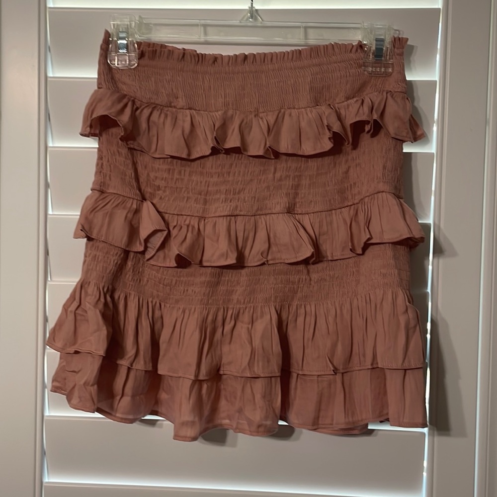 DO+BE pink/mauve ruffled skirt